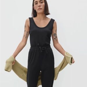 NWOT Everlane black jogger jumpsuit